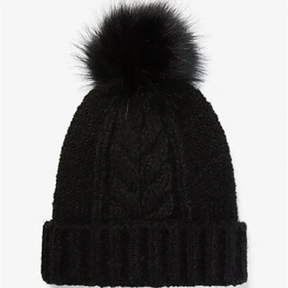 NWT Express Cable‎ Knit Pom Beanie Peanuts Snoopy & Woodstock Cable Knit Pom Beanie | Hot Topic main image 3